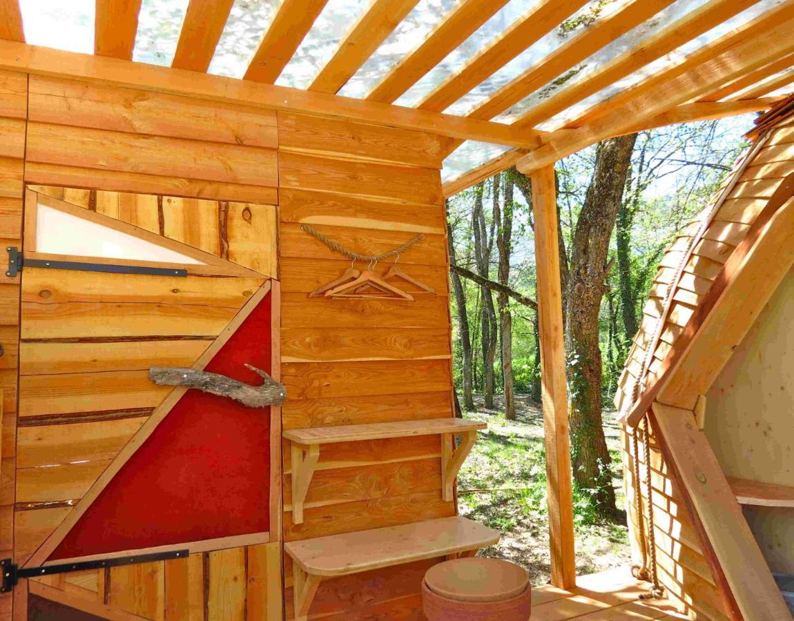 Habitat Createur - Hebergements Insolites Au Camping Municipal "Les Ecureuils" Recoubeau-Jansac المظهر الخارجي الصورة