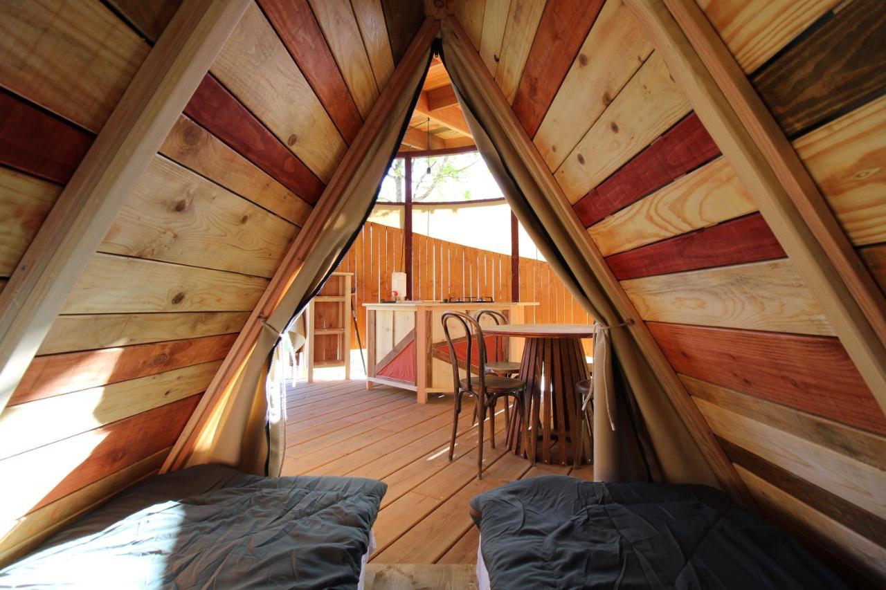 Habitat Createur - Hebergements Insolites Au Camping Municipal "Les Ecureuils" Recoubeau-Jansac المظهر الخارجي الصورة